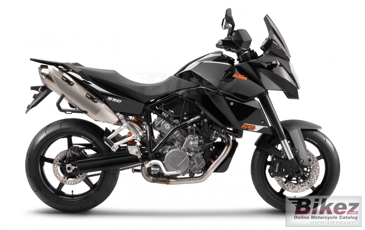 Big KTM 990 supermoto t picture and wallpaper from Bikez.com
